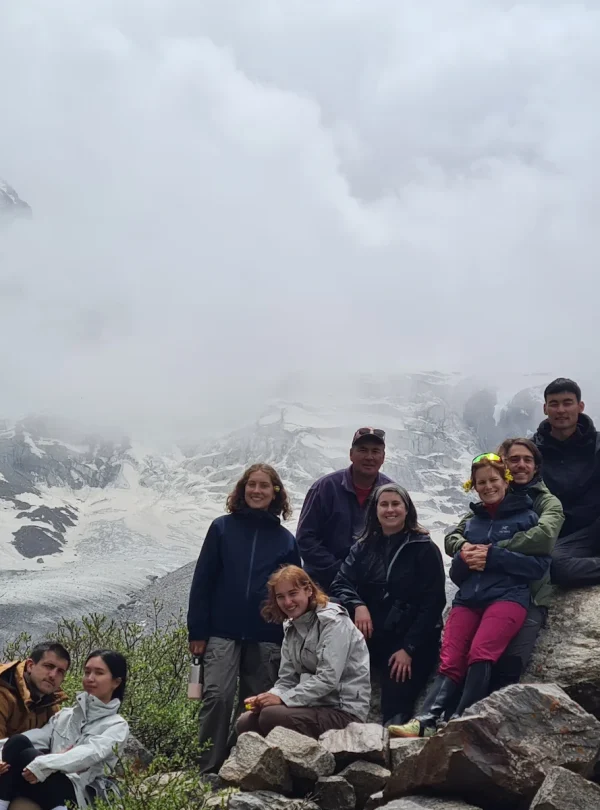 group of tourists at ala-archa park